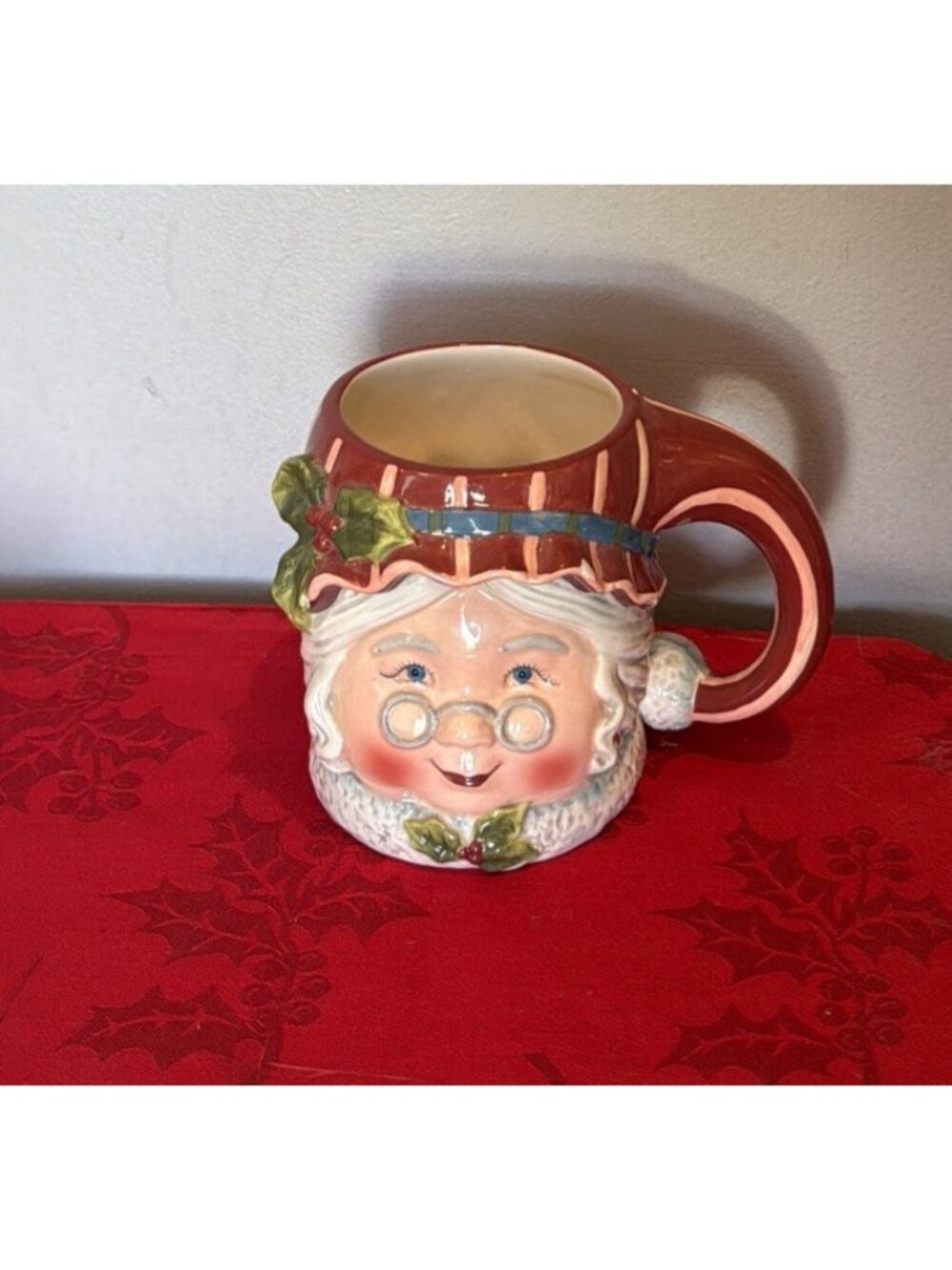 Certified International Susan Winget Christmas Mug Mrs Claus